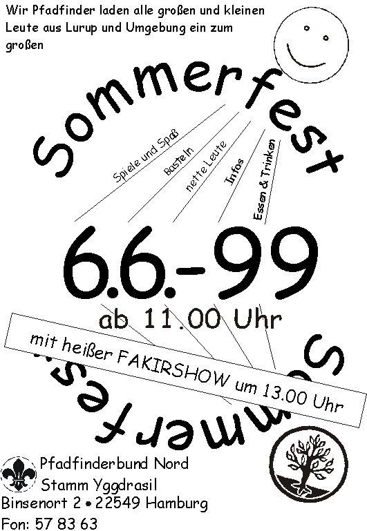 Das Sommerfestplakat